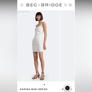 Bec and bridge karina mini in ivory. Worn once! Au size 10
